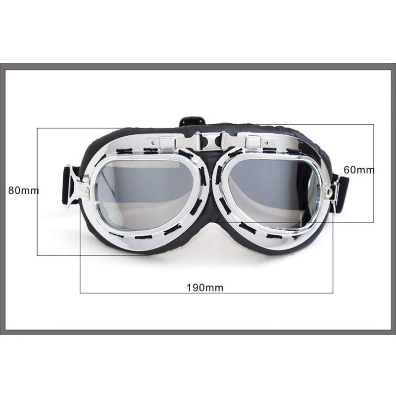 Peicees Vintage Aviator Hat and Goggles Costume Accessories Fur Ear Flaps Trooper Trapper Pilot Cap for Men Women - Image 5